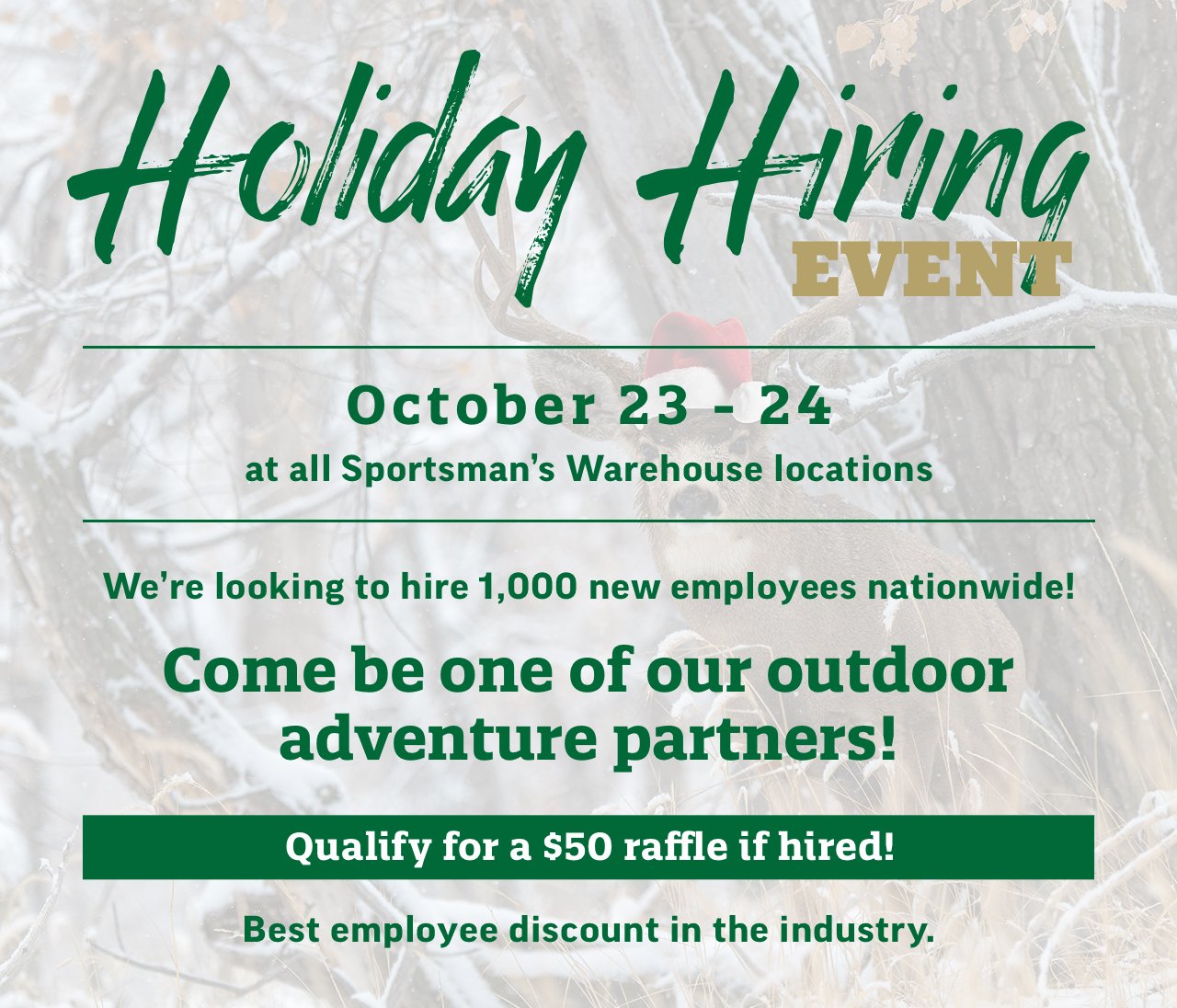 Sportsmans Warehouse Hiring 1,000 New Employees Nationwide!! Anglers