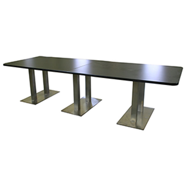 CF611ST Rectangular Conference Table with Steel Base 120" Angles on Design