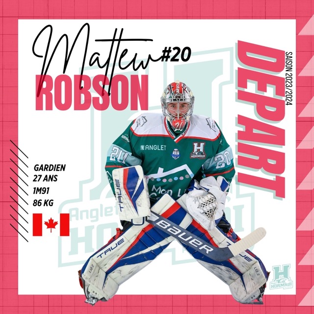 Départ de Matt ROBSON Anglet Hormadi Pays Basque