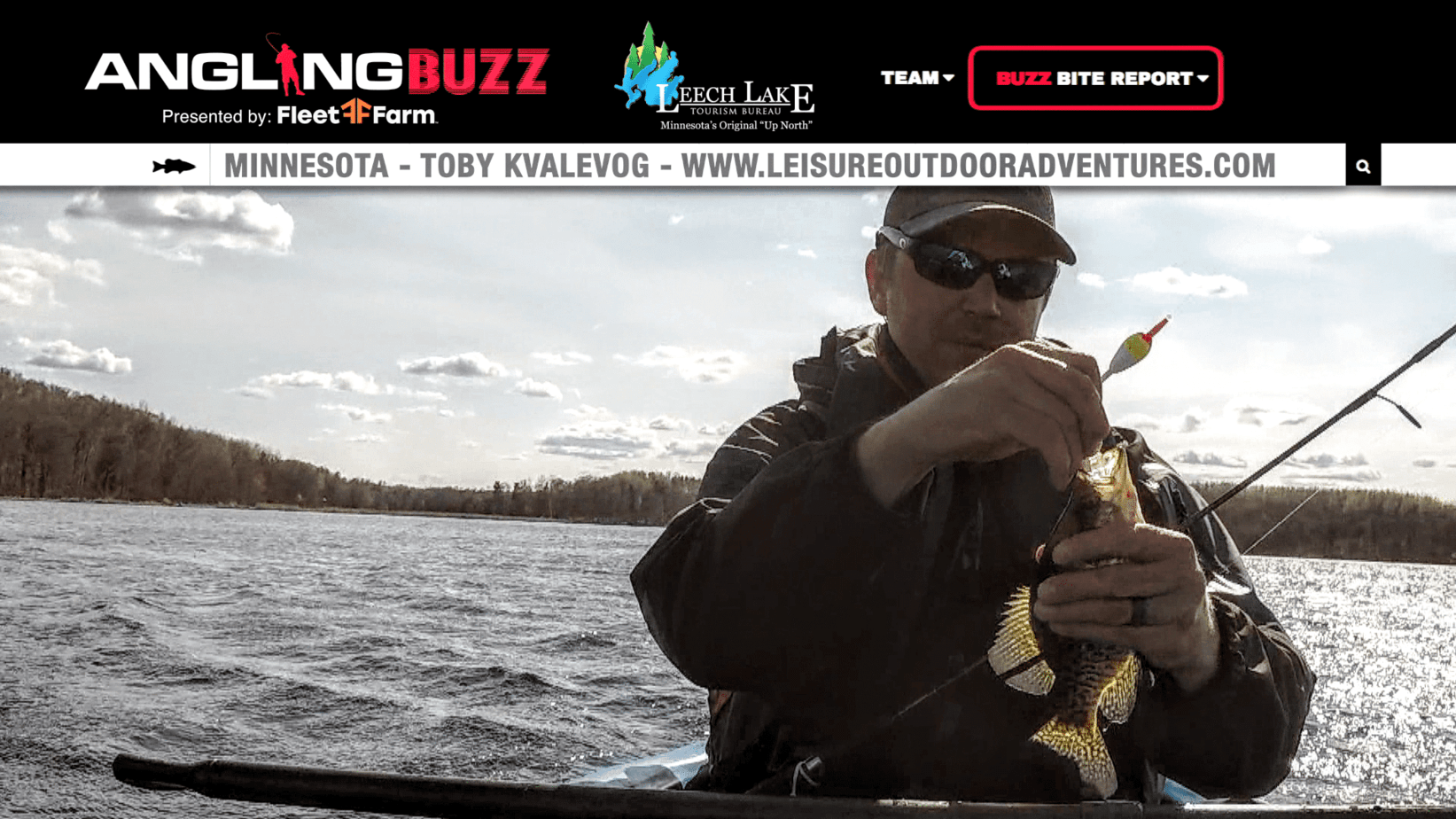 Leech Lake (MN) Fishing Report Toby Kvalevog AnglingBuzz