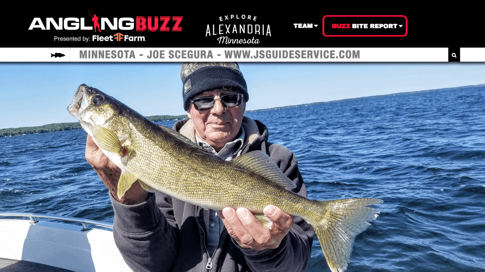 Alexandria Area (MN) Fishing Report Joe Scegura AnglingBuzz