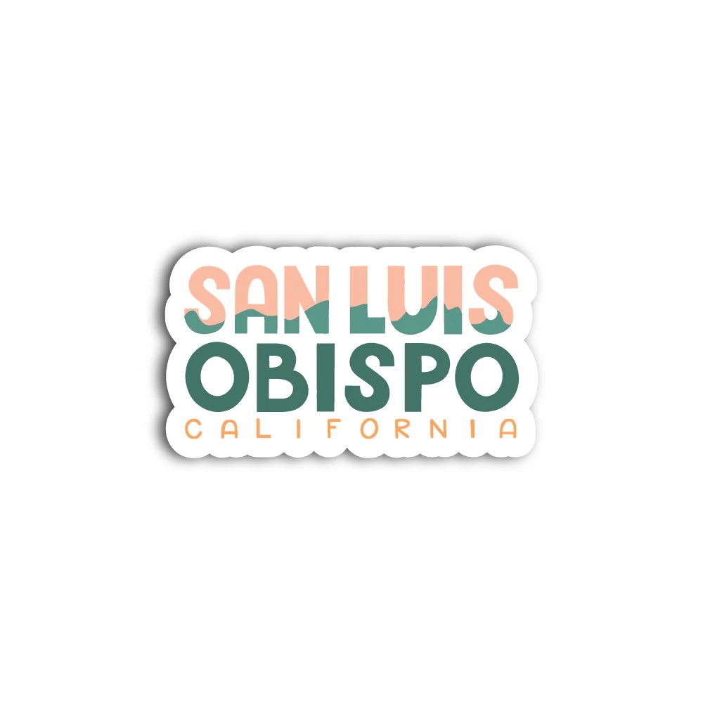 San Luis Obispo Sticker anglinmade