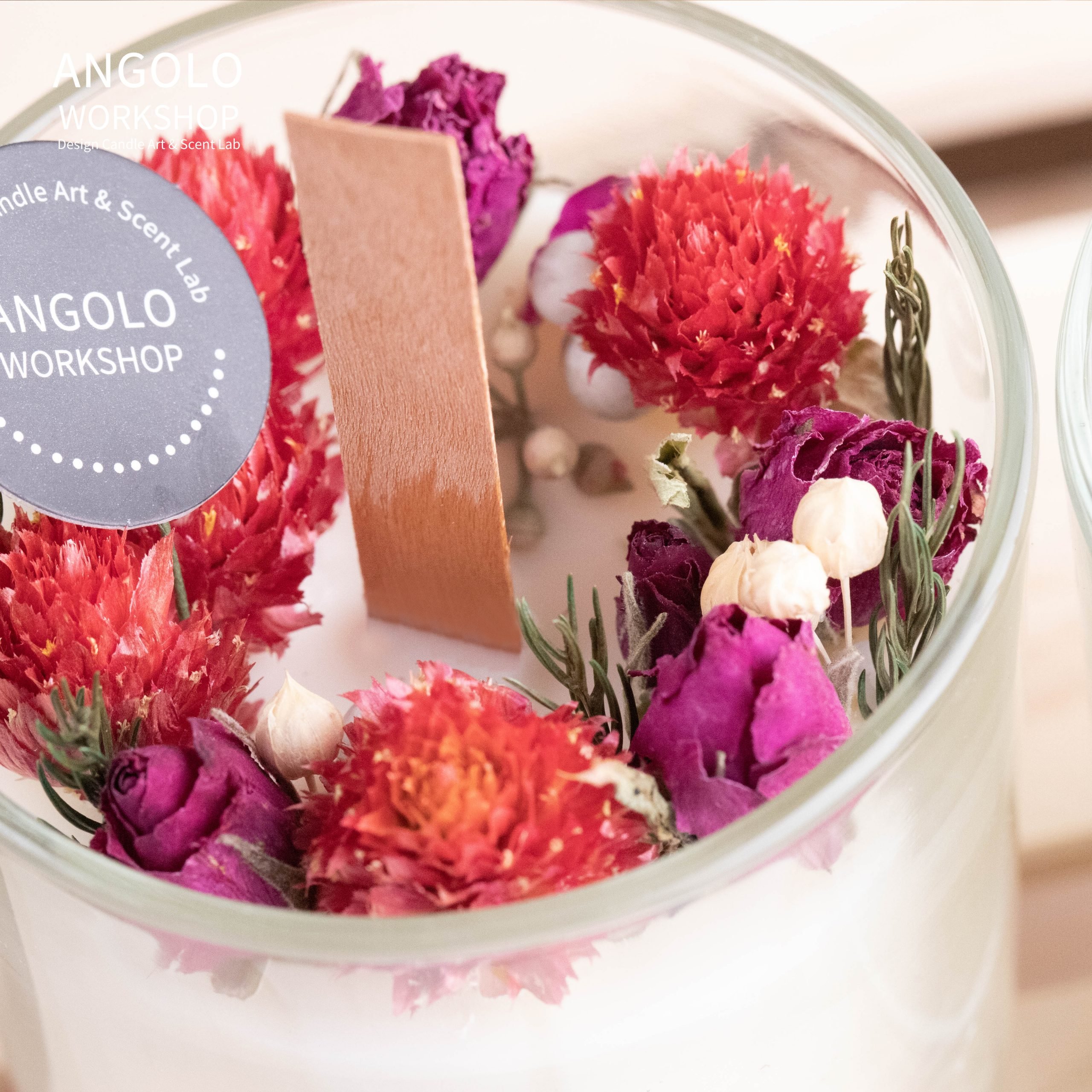 乾花大豆韓式蠟燭興趣班 Dry Flower Soy Candle Angolo