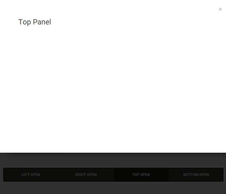 Pure AngularJS Based Offcanvas Side Panels Angular Script