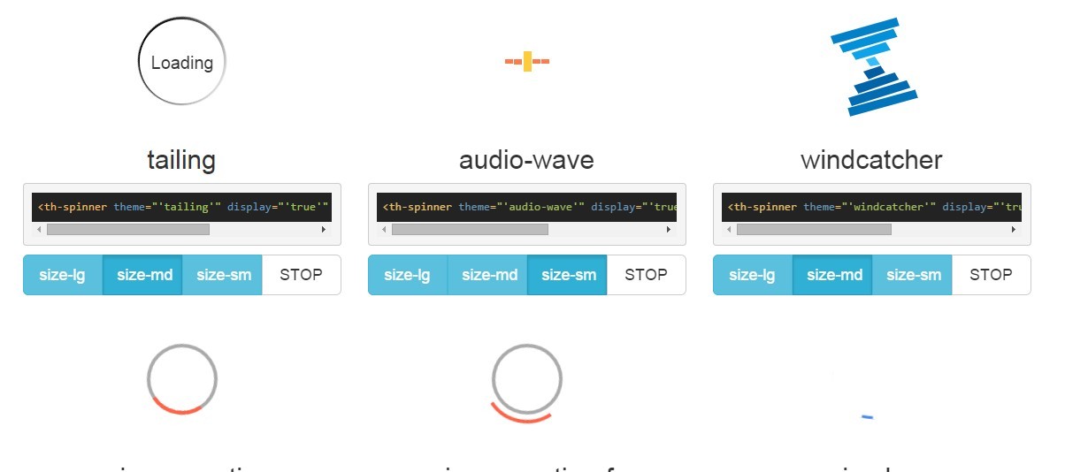 AngularJS Module For Themeable Loading Indicators Angular Script
