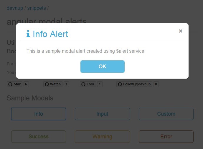 AngularJS Service For Bootstrap Modal Alerts Angular Script