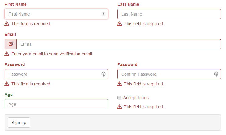 Bootstrap Angular Validation (No jQuery) | Angular Script