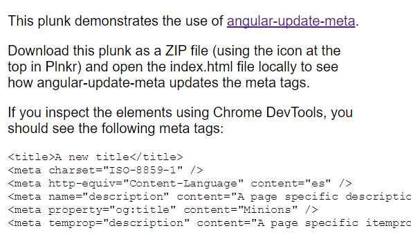 Update Meta Tags In AngularJS Angular Script