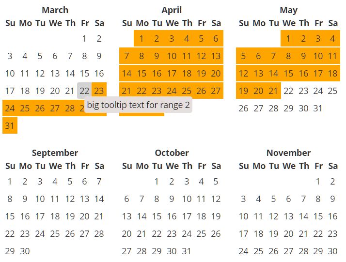 Full Year Calendar For Angular Angular Script