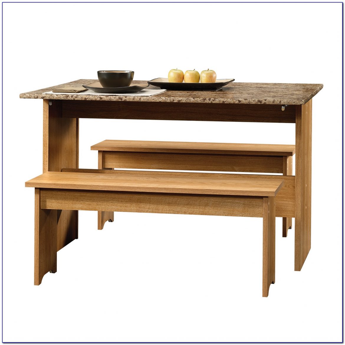 Trestle Table With Bench And Chairs