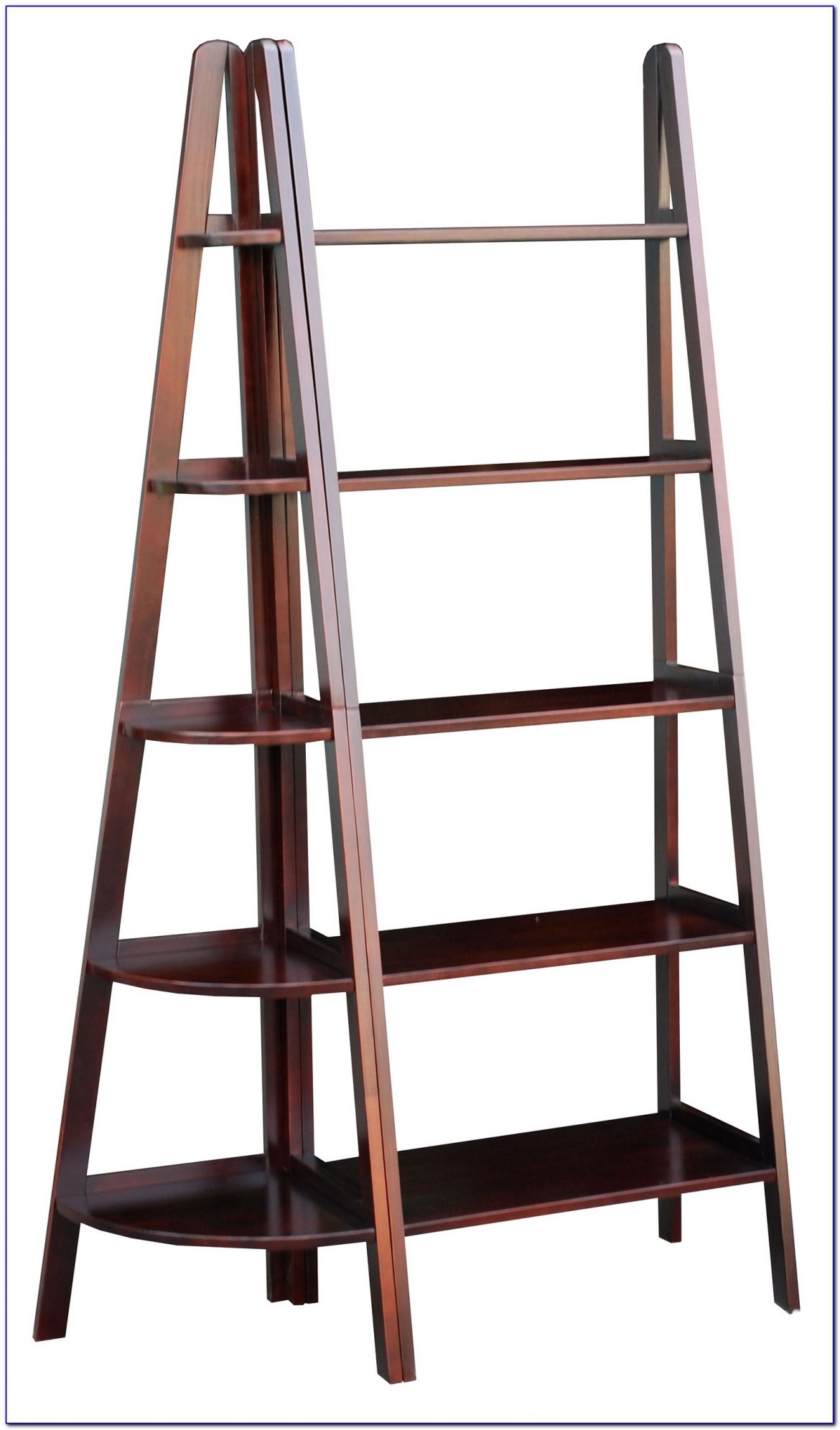 Ladder Shelf Bookcase With Desk