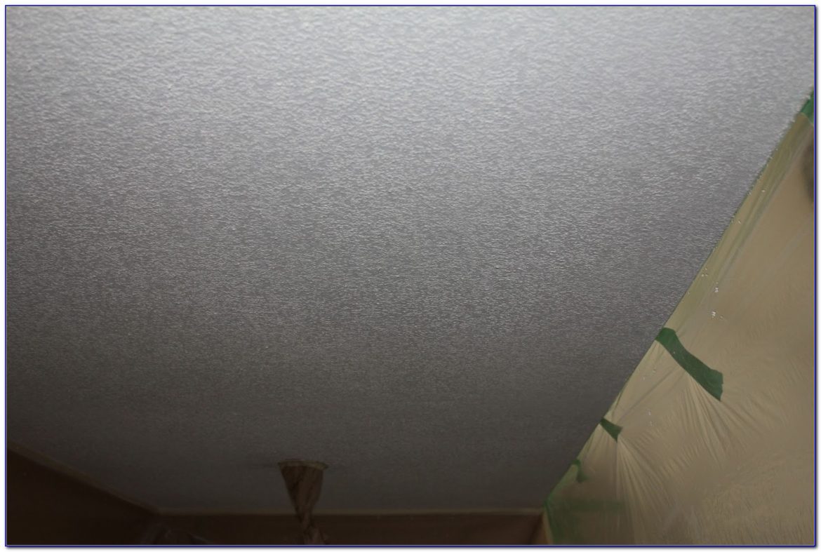 Dry Scrape Popcorn Ceiling And Paint