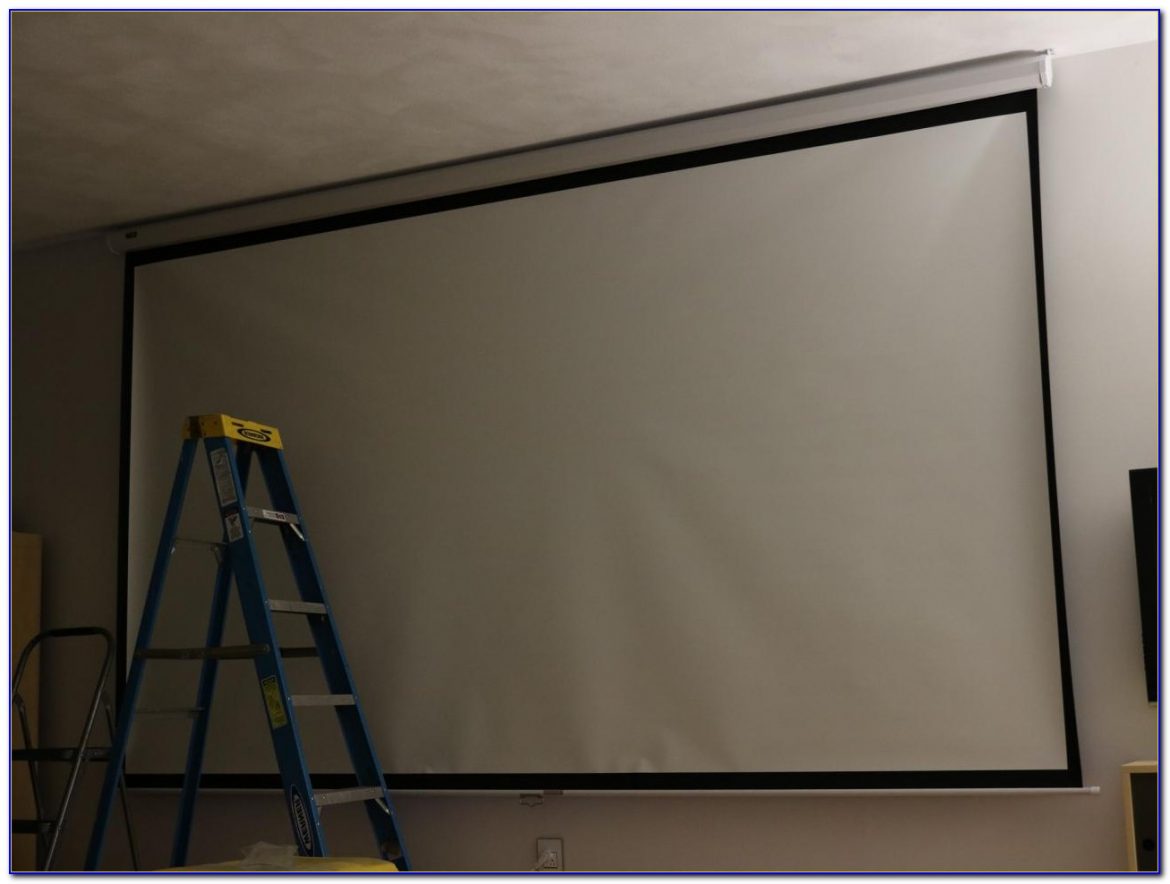 Ceiling Mounted Screen For Projector