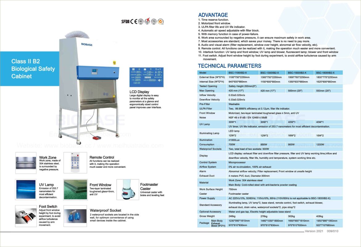 Class Ii Type B2 Biosafety Cabinet