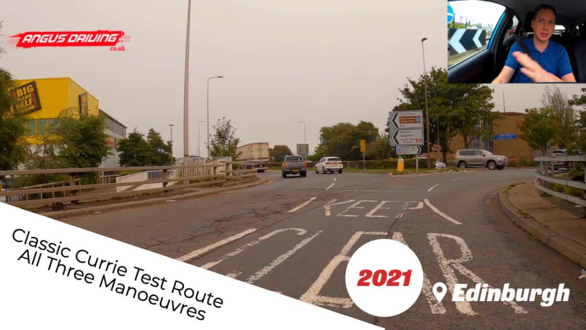 Edinburgh Currie Driving Test Classic Route 1 2021 All Manoeuvres
