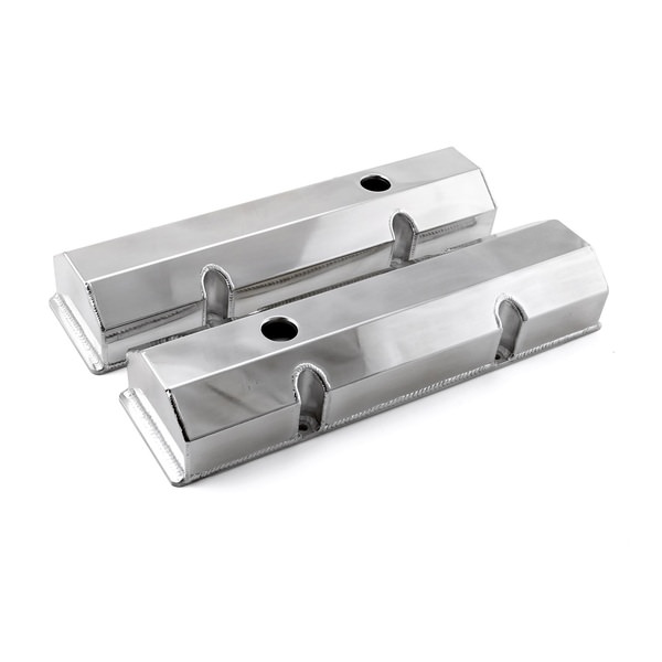 Valve Covers SBChevy Fabricated Polished Angus Racing