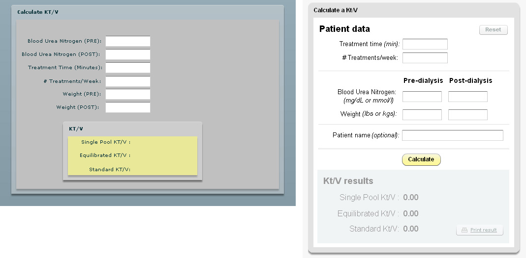 Kt/v Calculator anguyendesigner