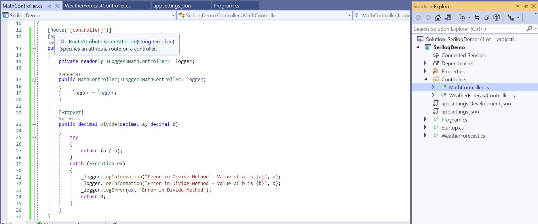 How to set up Serilog in Core application for Beginners