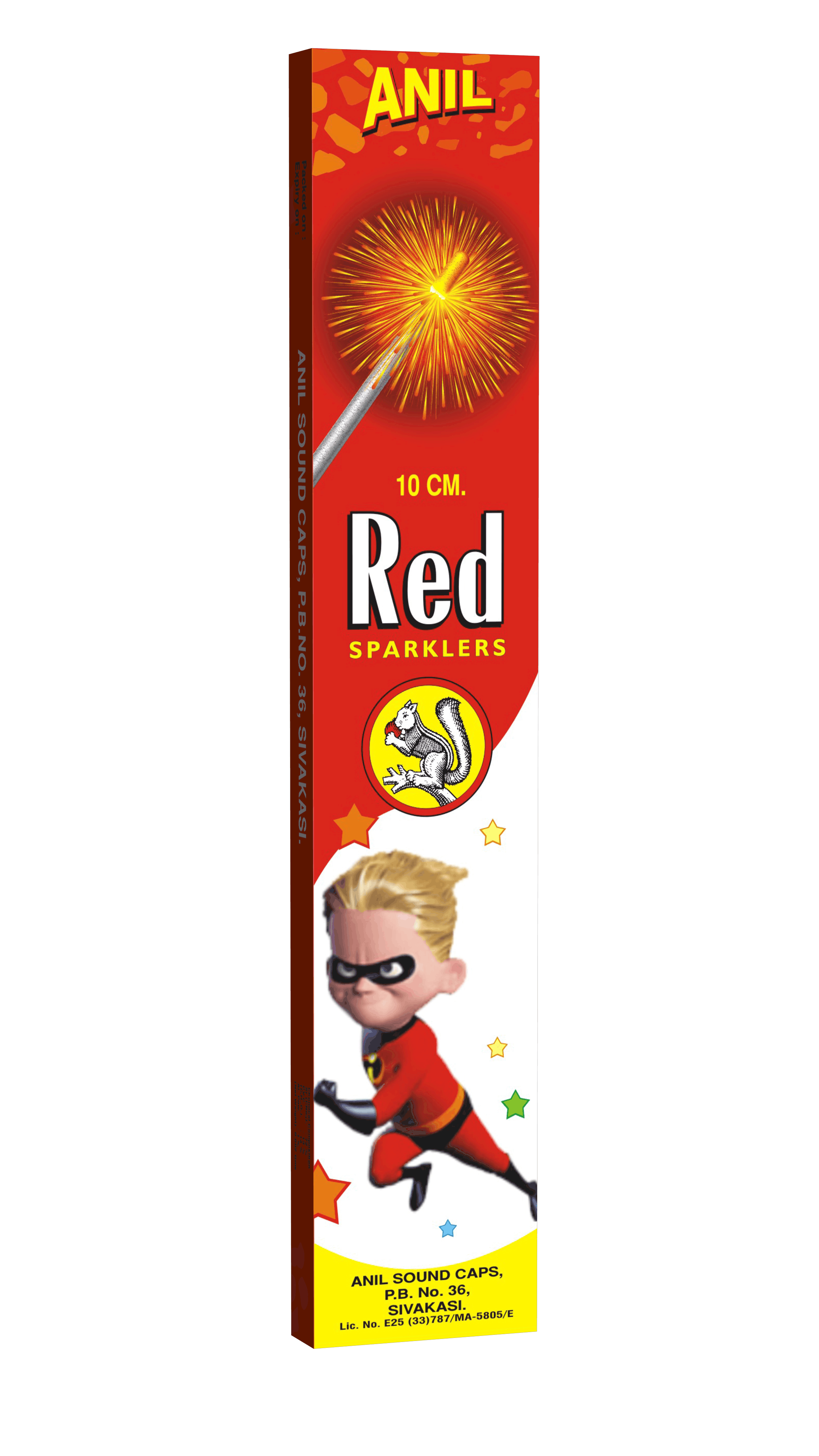 10cm Deluxe Red Sparklers Anil Fireworks