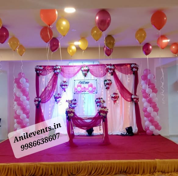 Simple naming ceremony decoration Anil Events Bangalore