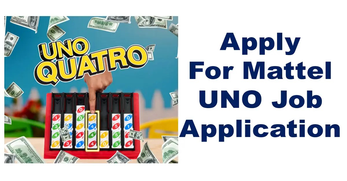 Mattel UNO Job Application Apply for chief UNO player job