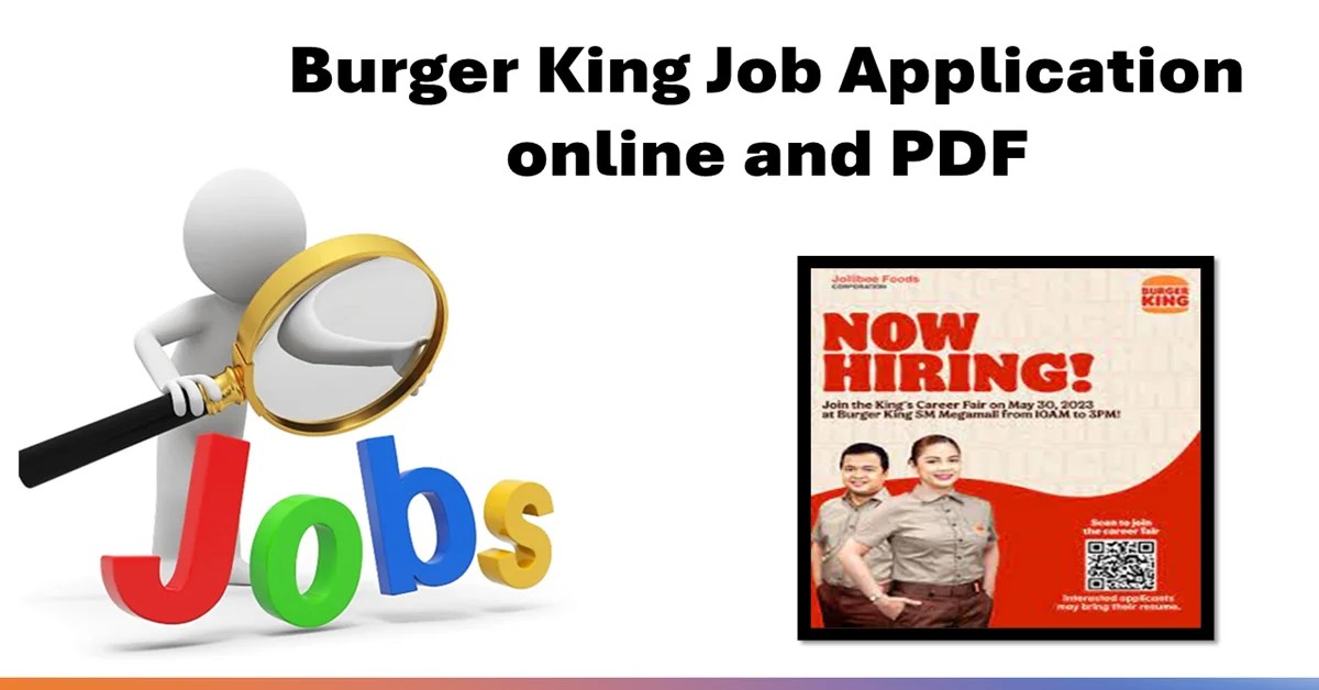 Burger King Job Application online