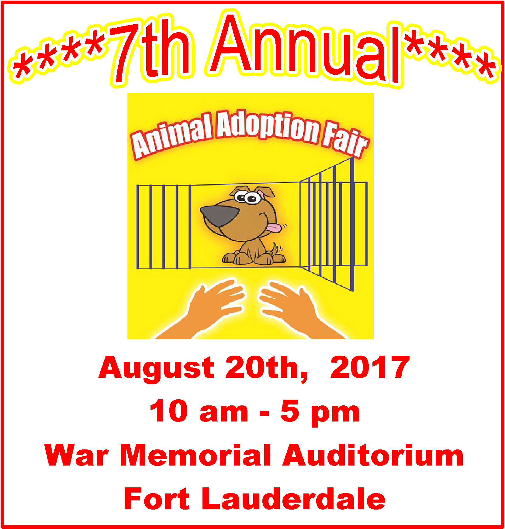 Animal Adoption Fair Annual Ft. Lauderdale Animal Adoption Fair