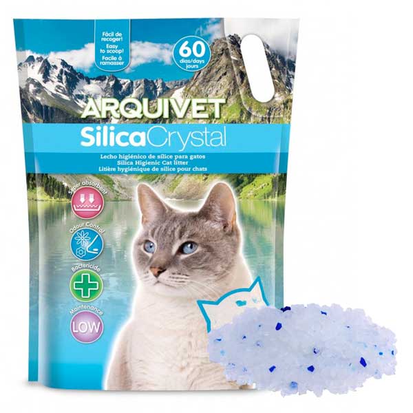 Arena para Gato Silica Crystal Cat 7,6 L Animal Express