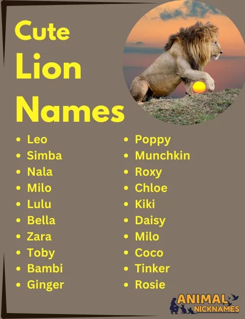 Top 350+ Lion Names Powerful, Cute, and Unique Name Ideas