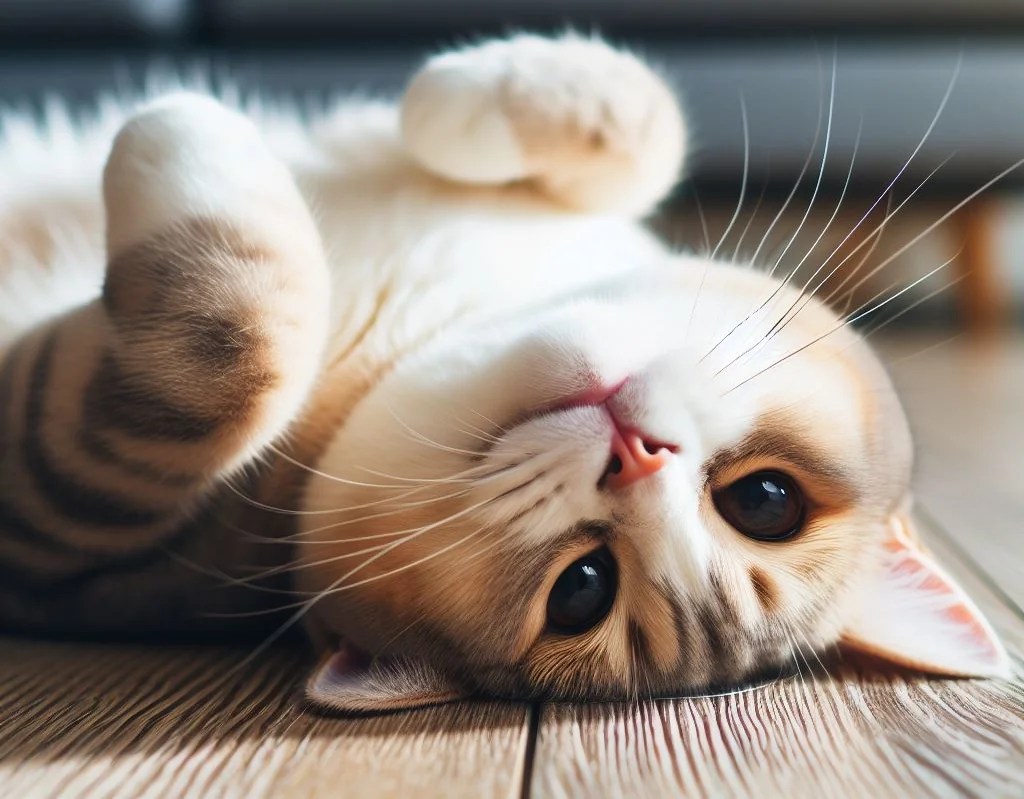 Why does your cat roll around on the floor?