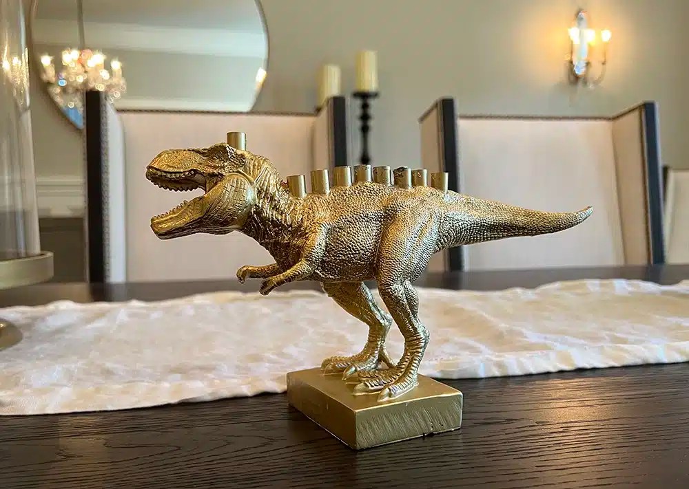 Menorasaurus Rex Dinosaur Menorah Is The Perfect Hanukkah Gift