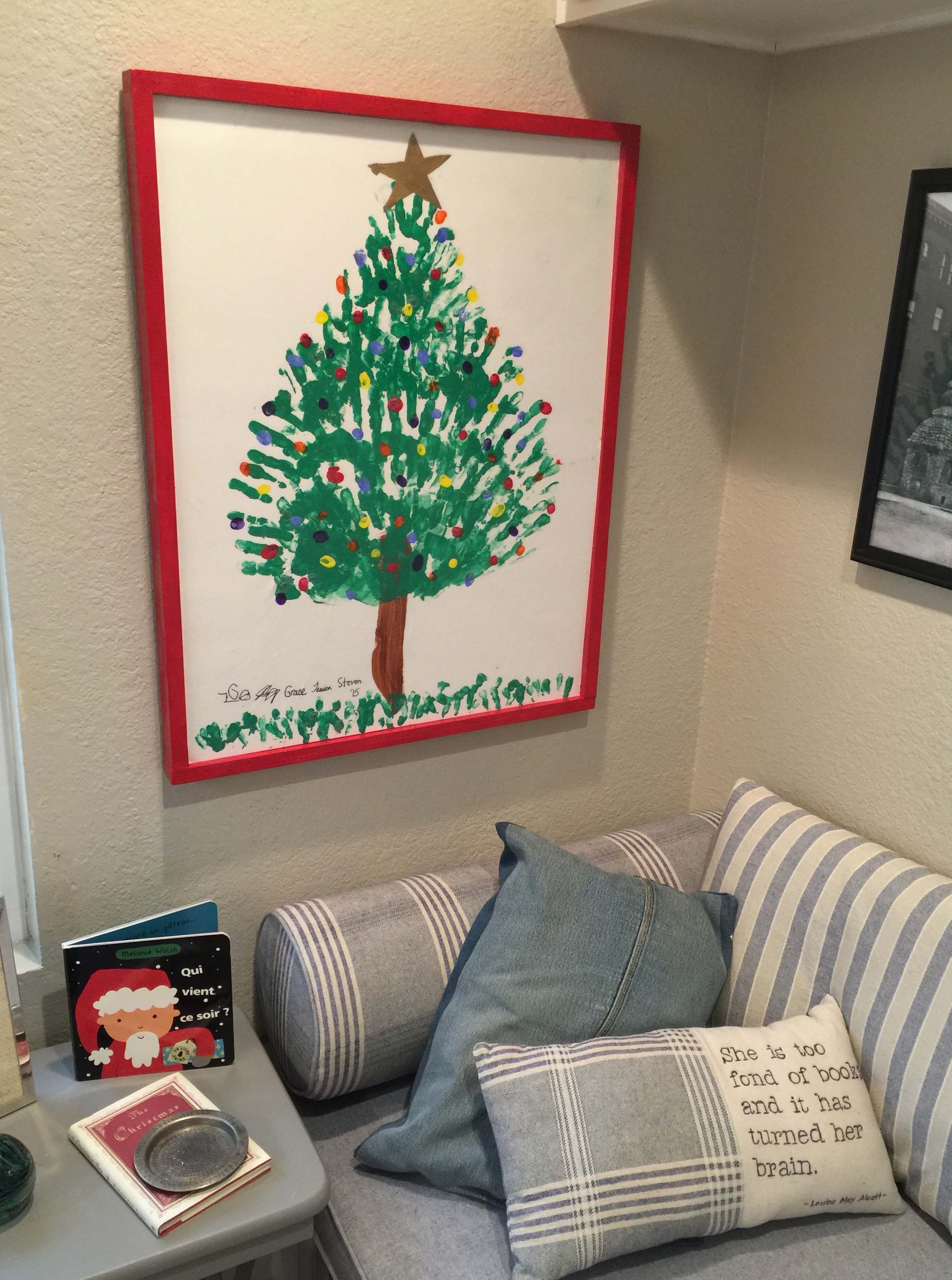 Finger paint Christmas Tree Animaplates