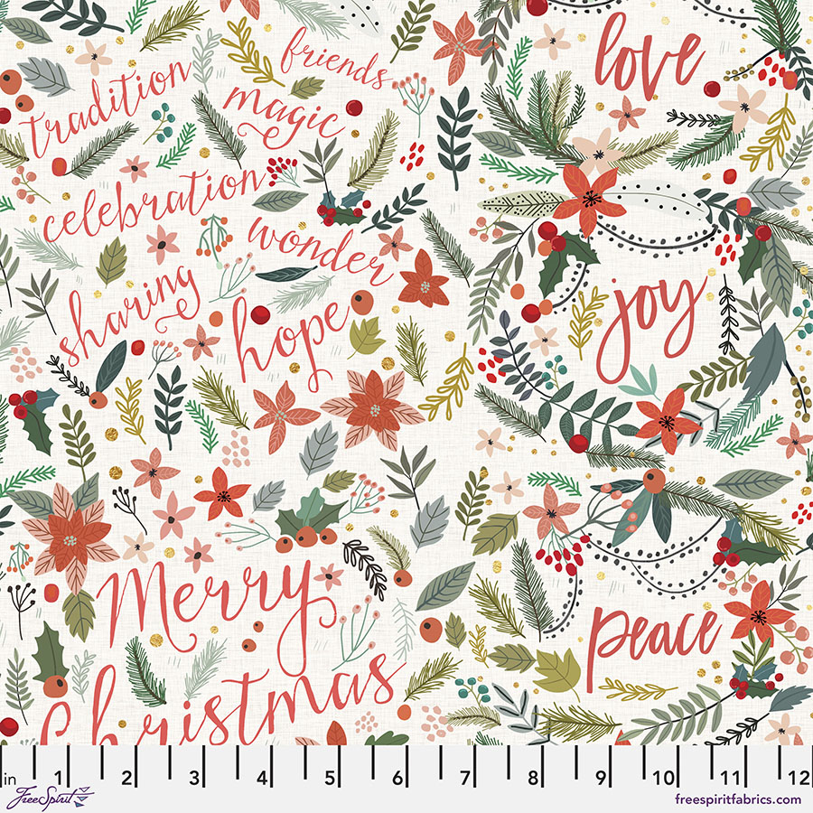 FreeSpirit Fabrics Christmas Squad by Mia Charro PWMC015.XIVORY Family