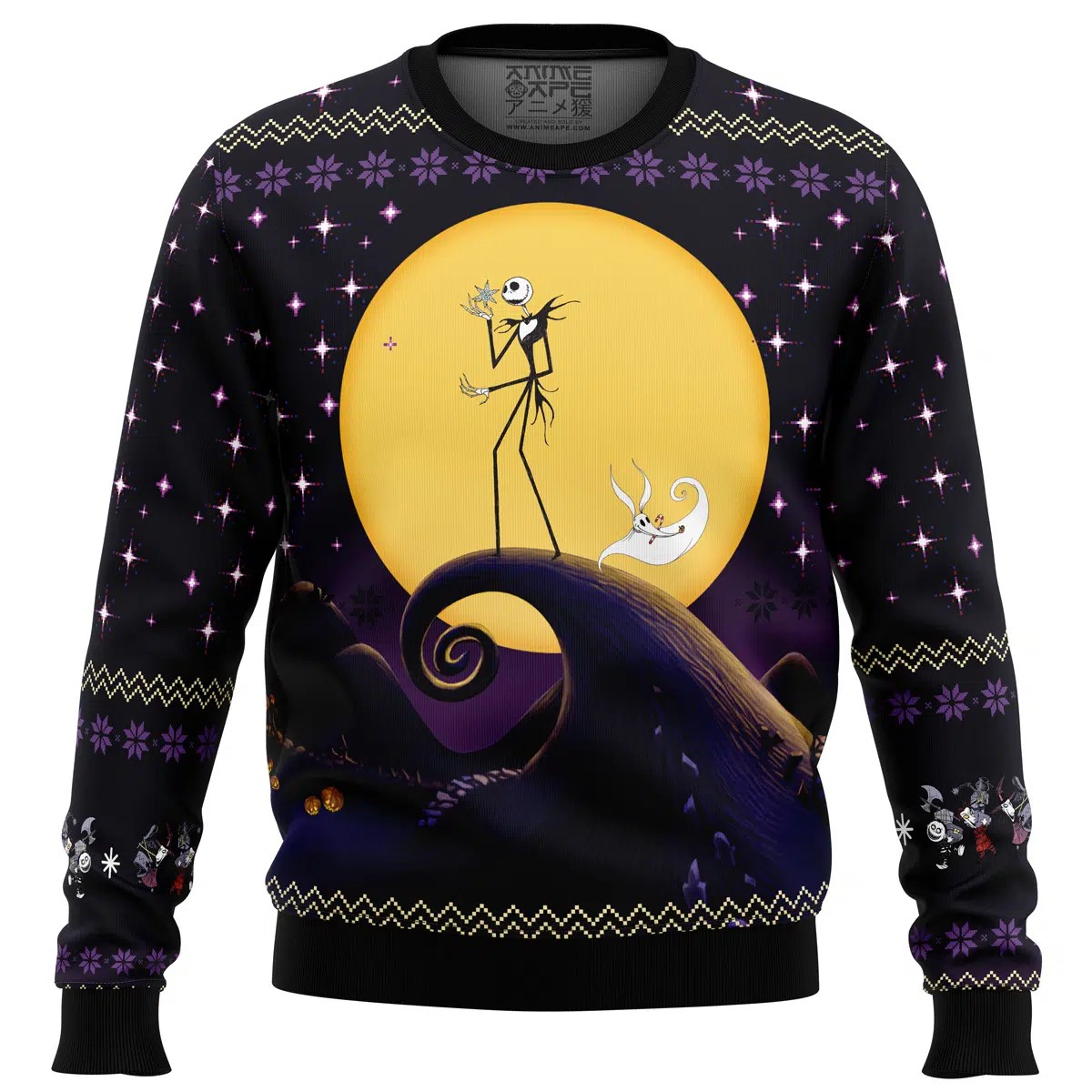 The Nightmare Before Christmas Ugly Christmas Sweater Anime Ape