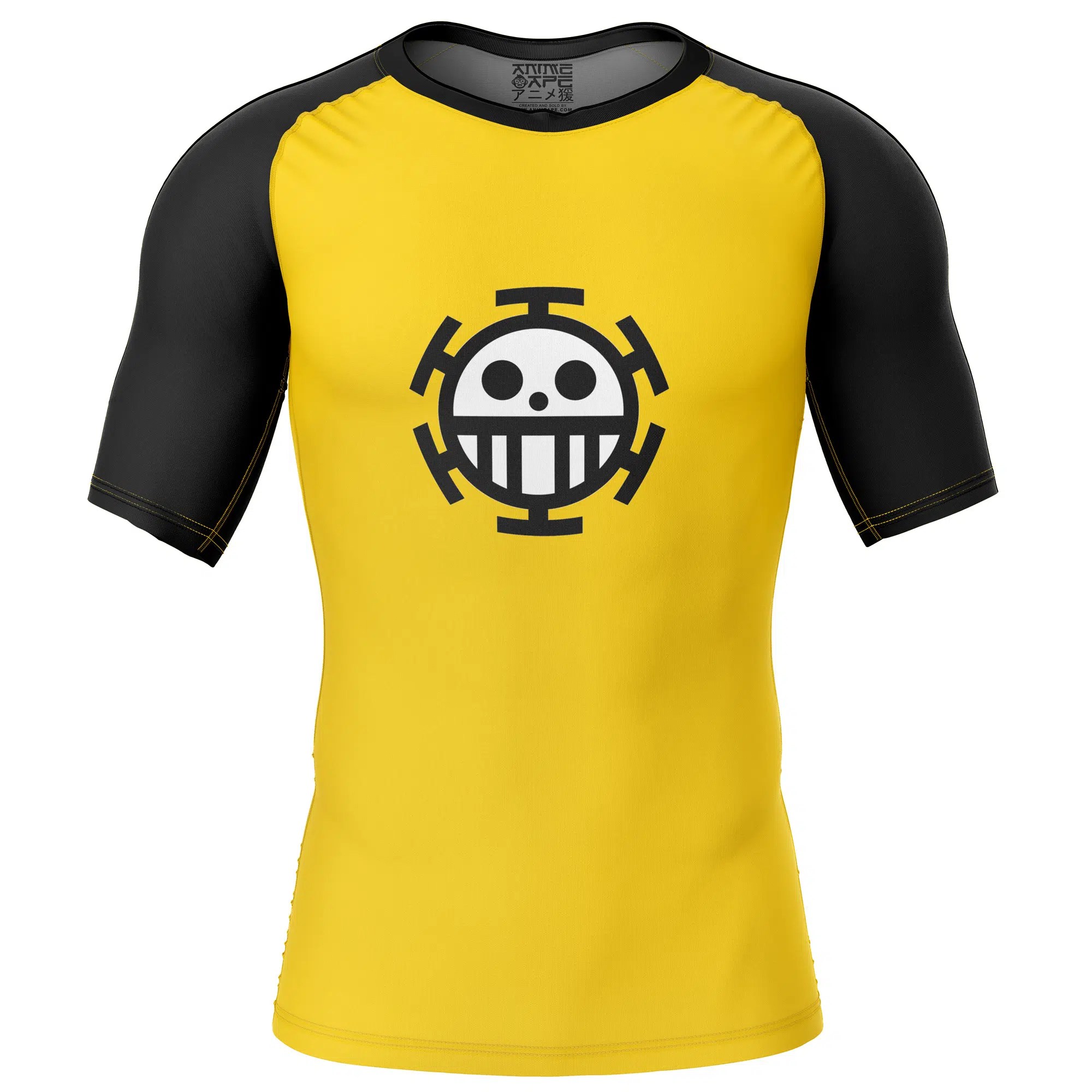 Trafalgar D. Water Law One Piece Short Sleeve Rash Guard Compression