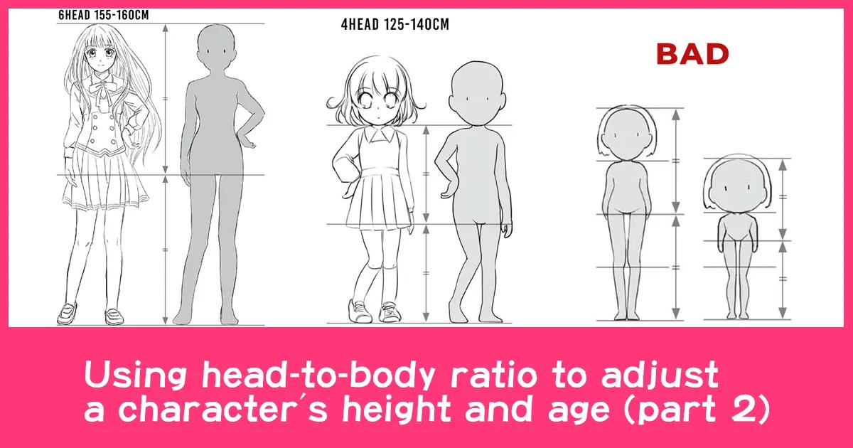 Using headtobody ratio to adjust a character’s height and age (part 2