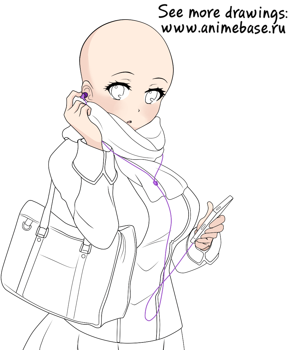 Clothing, headphones, and phone Anime Bases .INFO