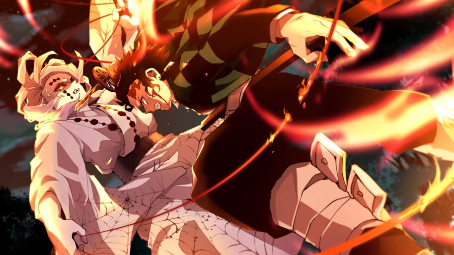 Tanjiro vs Rui Demon Slayer Best Fight Anime Soldier