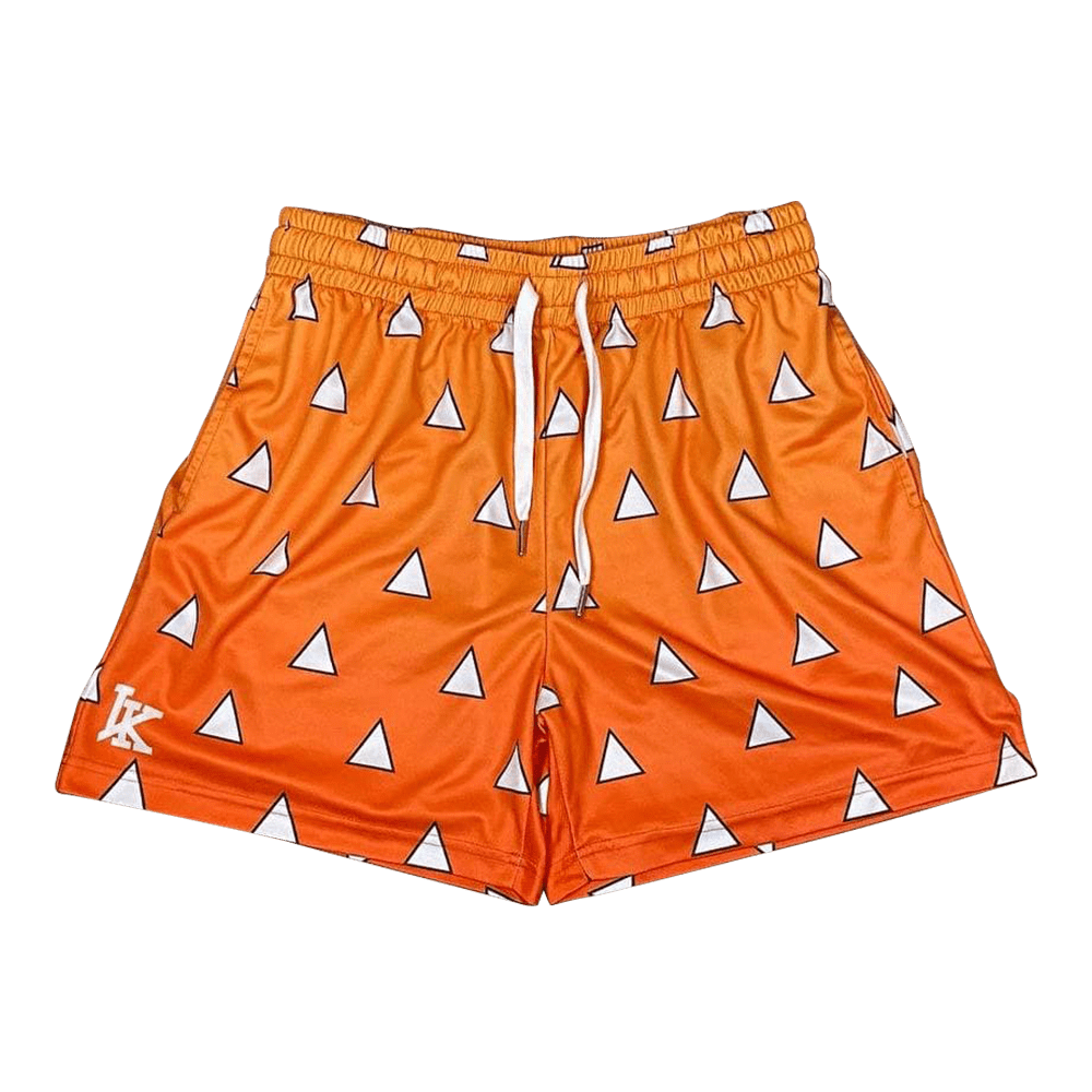 Zenitsu Pattern Shorts Anime Swim Trunks Store