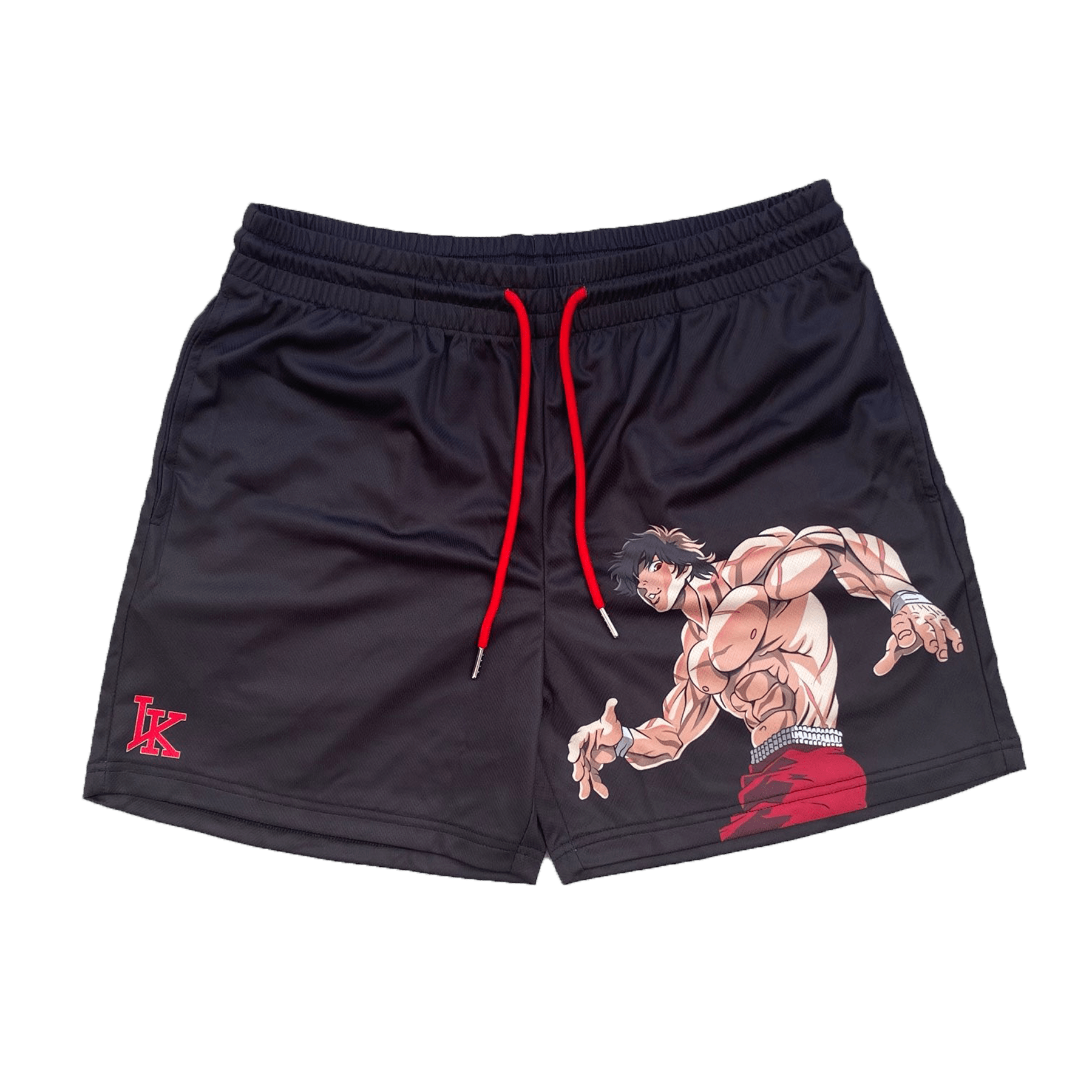 Baki Shorts Black Anime Swim Trunks Store