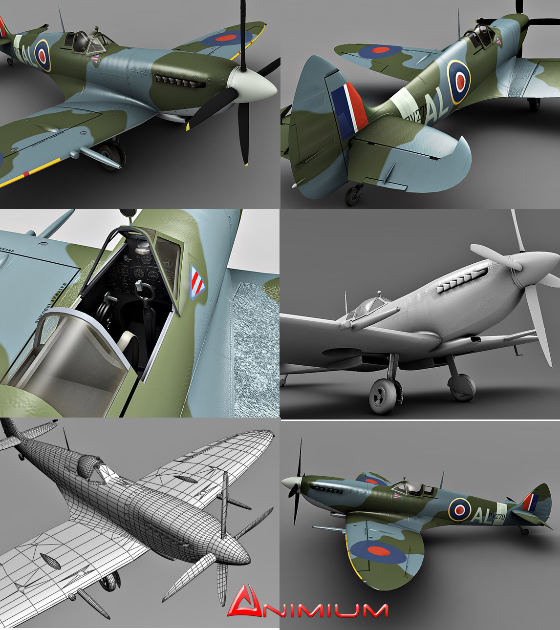Spitfire 3d model