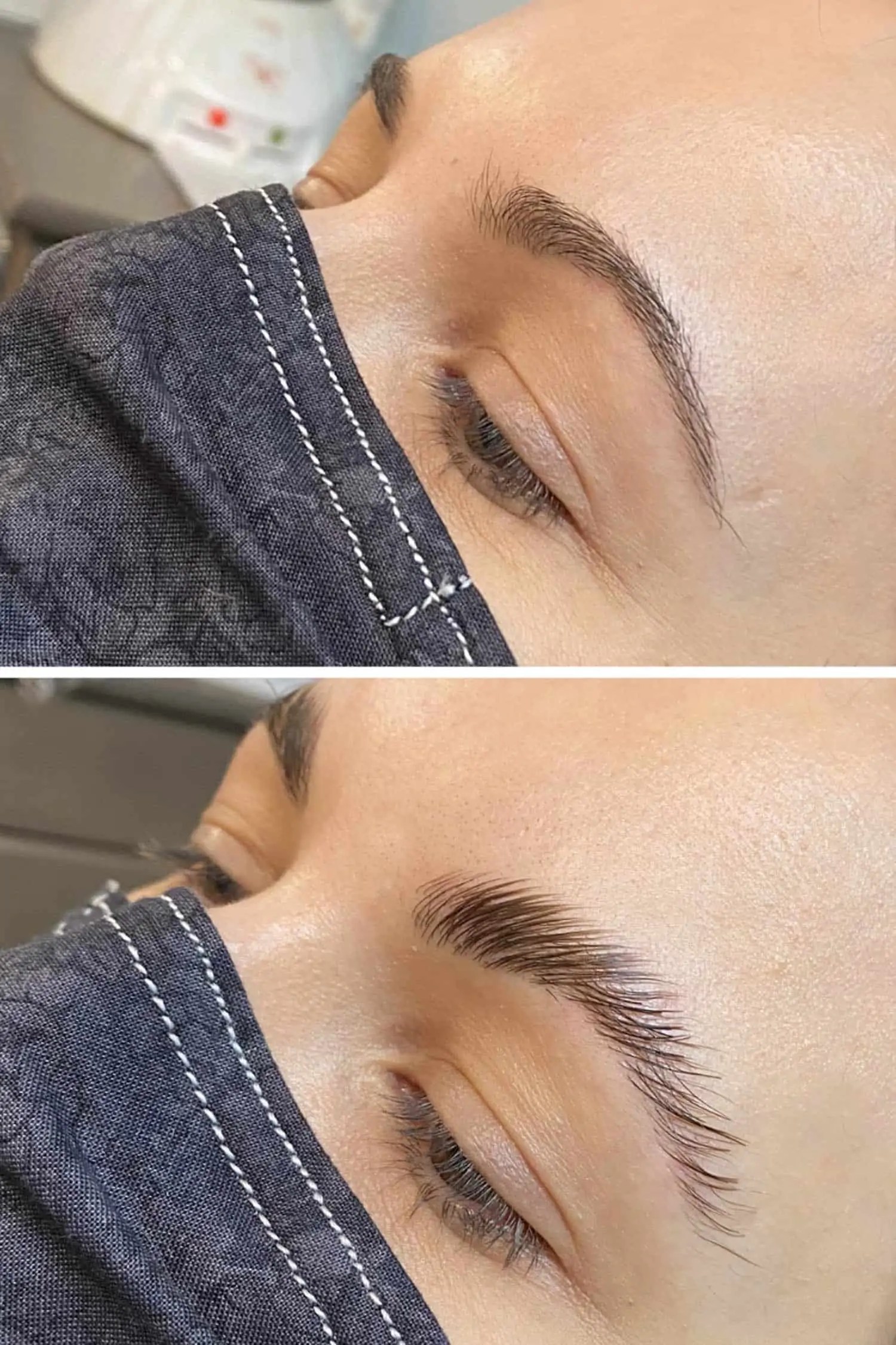 Brow Lamination Before And After an indigo day Lifestyle Blog