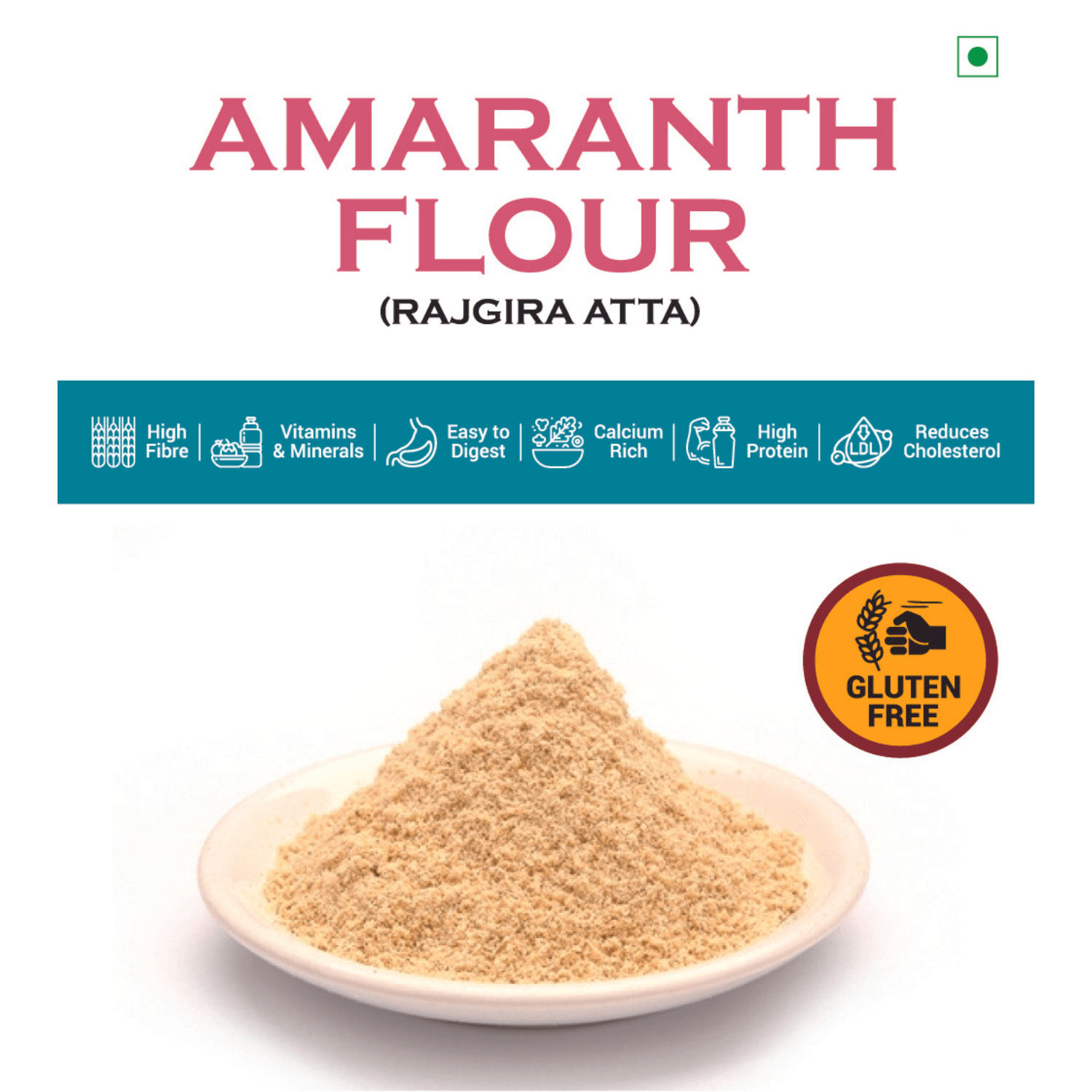 Amaranth Flour(Rajgira Atta) 500gm ANIRINK