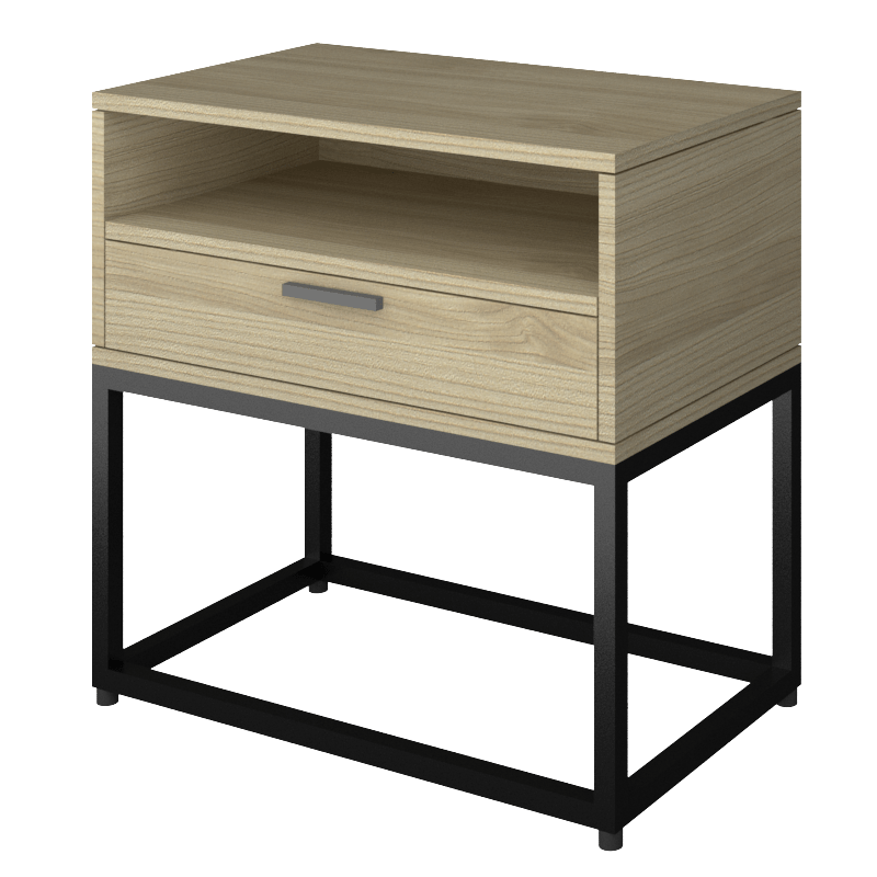 Nightstand For Double Queen With Metal Leg Anirup Interiors