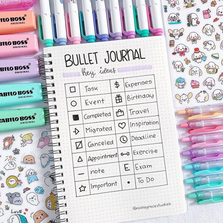Bullet Journal Key Ideas (Cute Examples For 2023) AnjaHome