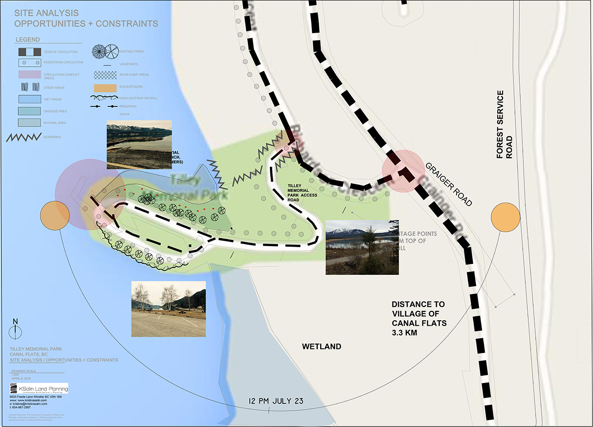 Tilley Memorial Park Master Plan Canal Flats BC ANKA Landscape