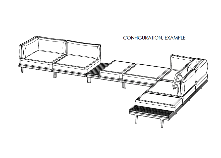 Sofa bakke ottoman Anker Denmark