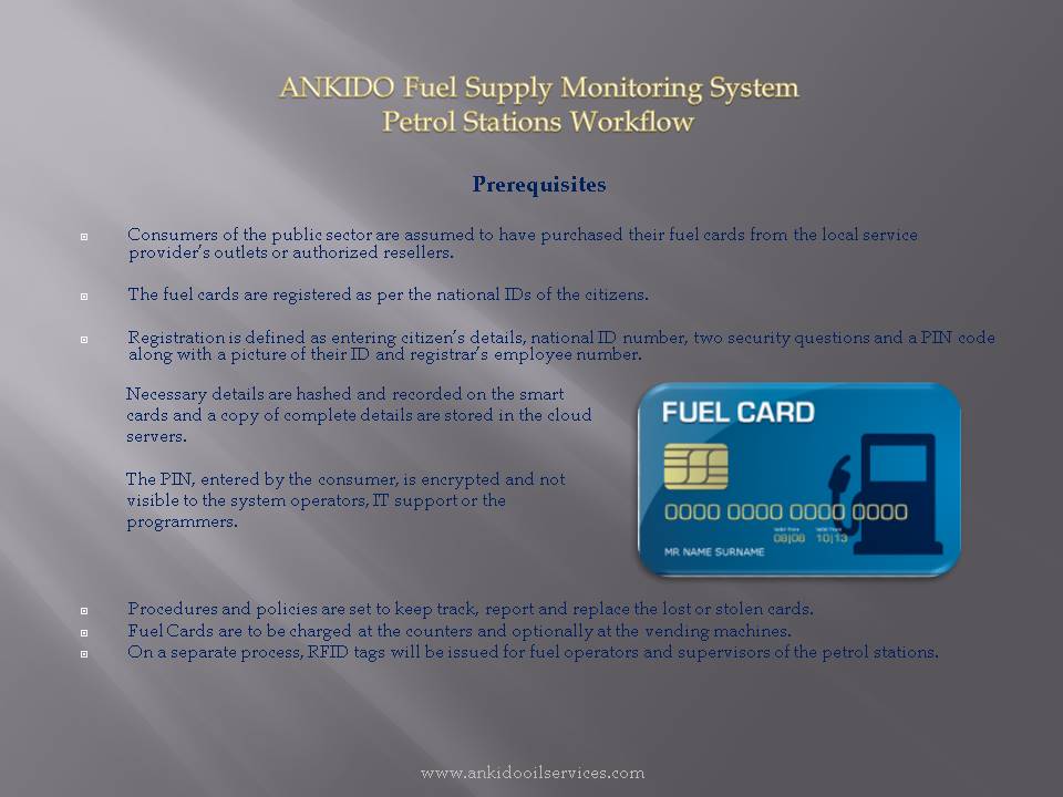 ANKIDO fuel cards system