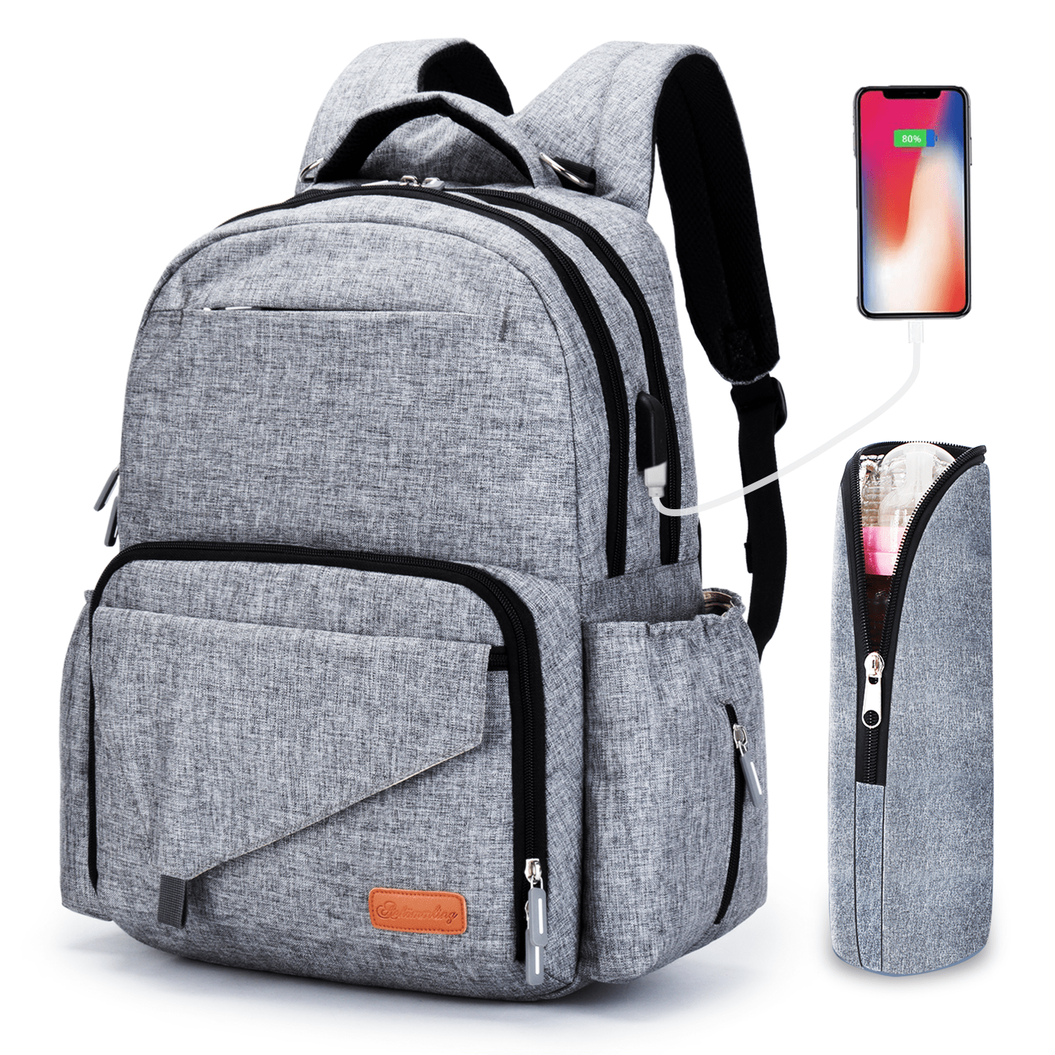 Diaper Bag Backpack Comfortable, Convenient AnkommlingLD25