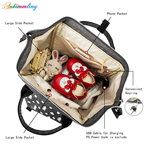 Diaper Bag Backpack for Boys & Girls Ankommling LD29